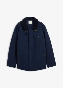 bonprix Parka d’hiver 100% coton avec doublure sherpa|Homme Vestes