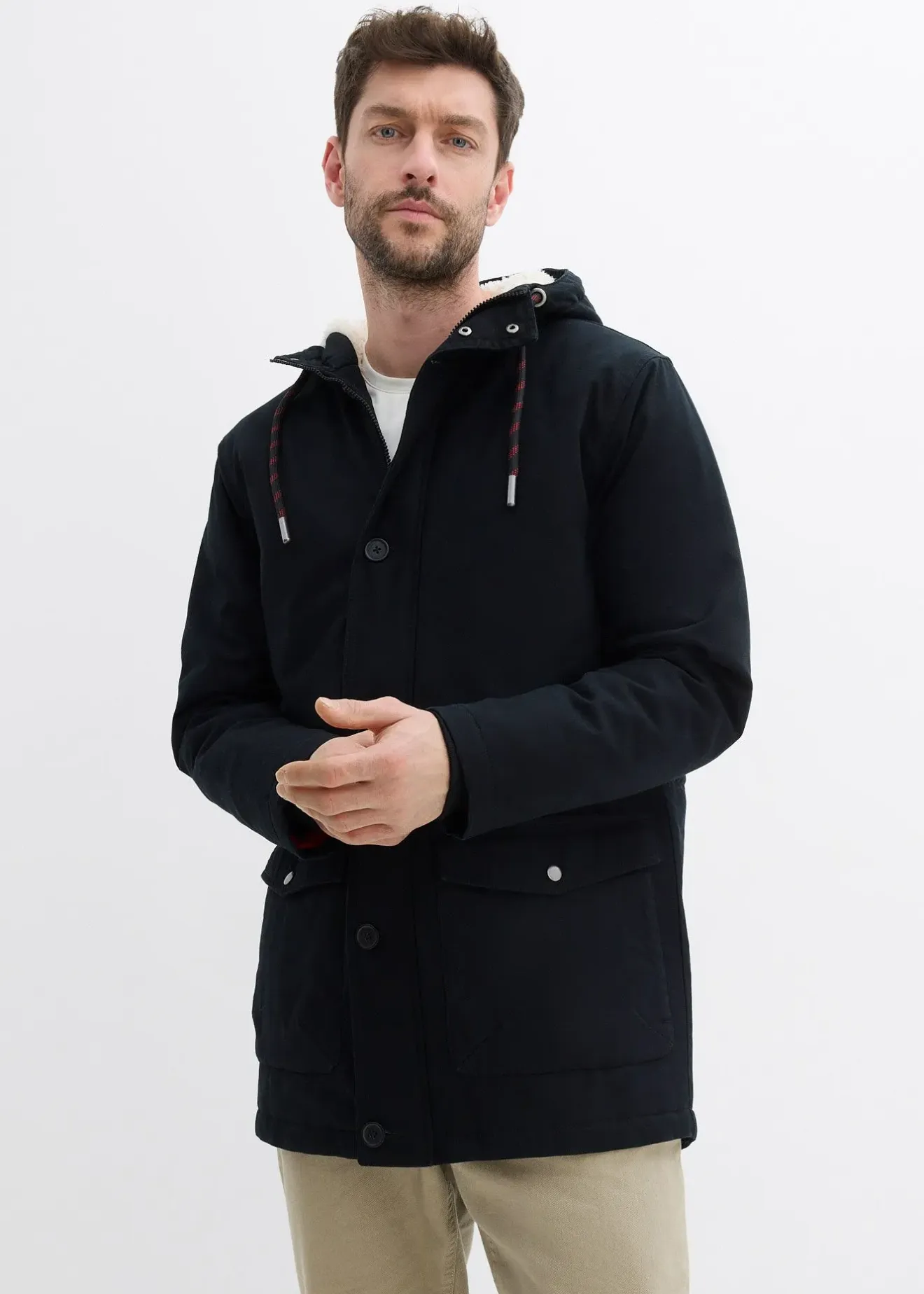 bonprix Parka d’hiver avec doublure peluche|Homme Vestes