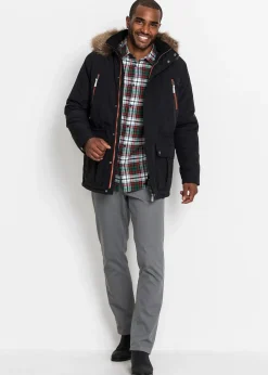 Homme bonprix Vêtements De Plein Air|Vestes|Parka d’hiver déperlante à capuche amovible