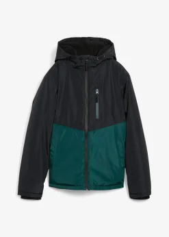 bonprix Parka d’hiver imperméable à capuche, style color block|Enfant Vêtements Enfant|Garçons 9-16 Ans·Vestes Outdoor