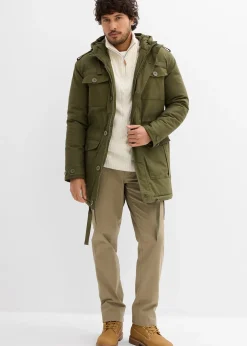 Homme bonprix Vêtements De Plein Air|Vestes|Parka d’hiver style militaire à doublure sherpa douce