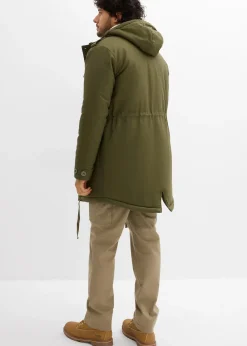 Homme bonprix Vêtements De Plein Air|Vestes|Parka d’hiver style militaire à doublure sherpa douce