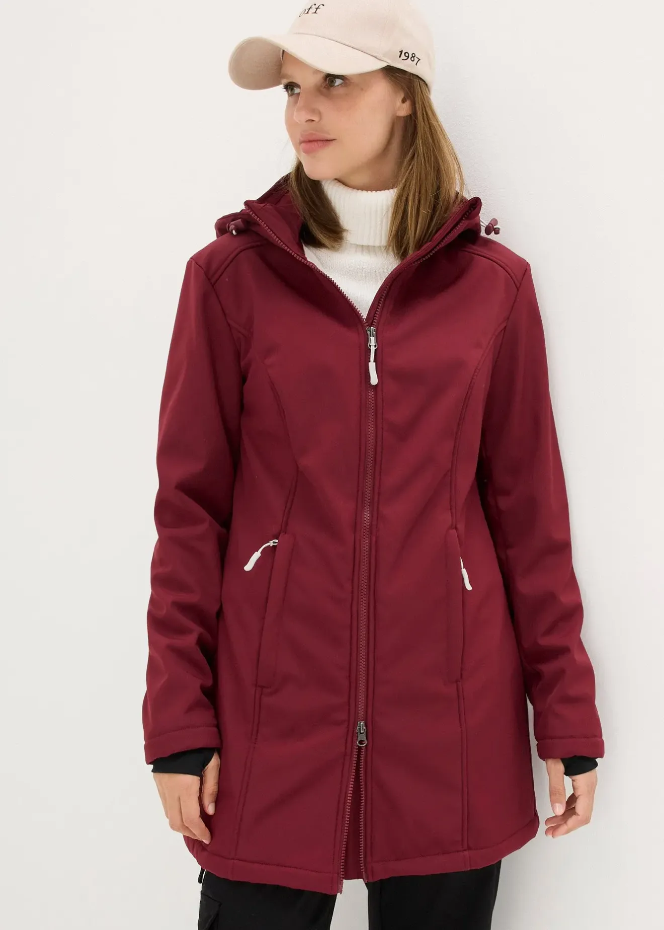 Femme bonprix Vestes & Manteaux|Parka déperlante en softshell avec doublure polaire douillette