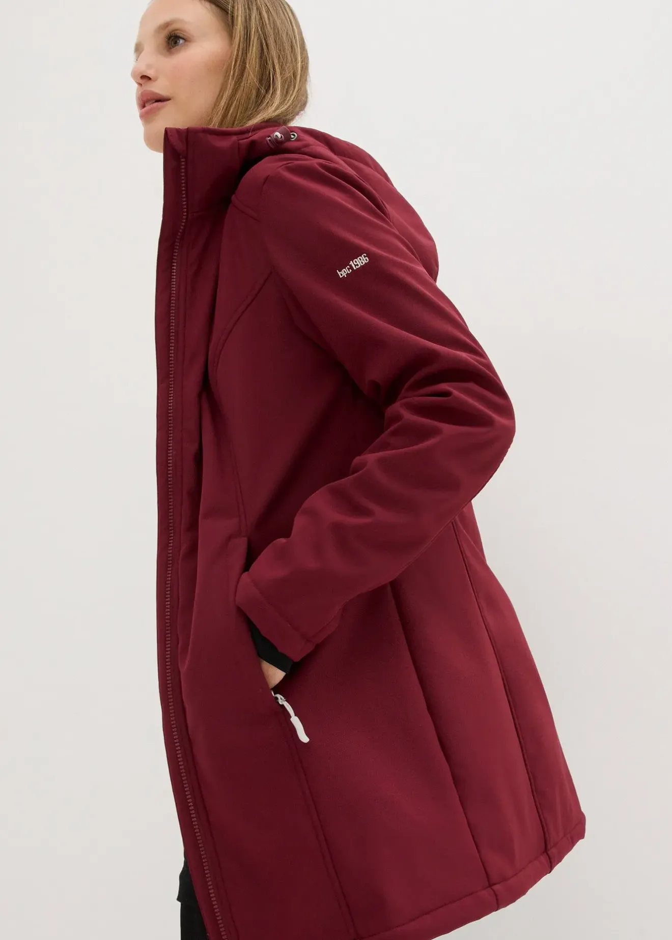 Femme bonprix Vestes & Manteaux|Parka déperlante en softshell avec doublure polaire douillette