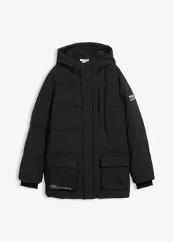 bonprix Parka matelassée à capuche et détails sportifs|Enfant Vêtements Enfant|Garçons 9-16 Ans·Vestes Outdoor