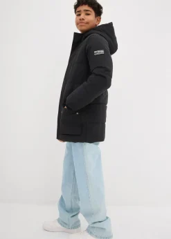 bonprix Parka matelassée à capuche et détails sportifs|Enfant Vêtements Enfant|Garçons 9-16 Ans·Vestes Outdoor