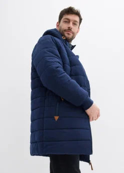 bonprix Parka matelassée et rembourrée à capuche et détails enduits|Homme Vestes