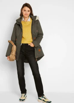 Femme bonprix Vestes & Manteaux|Parka rembourrée avec bordure sherpa