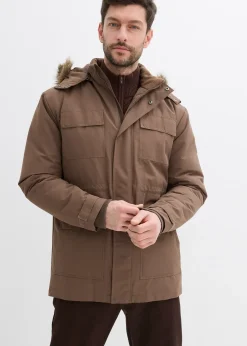 bonprix Parka rembourrée avec doublure polaire et capuche amovible|Homme Vestes