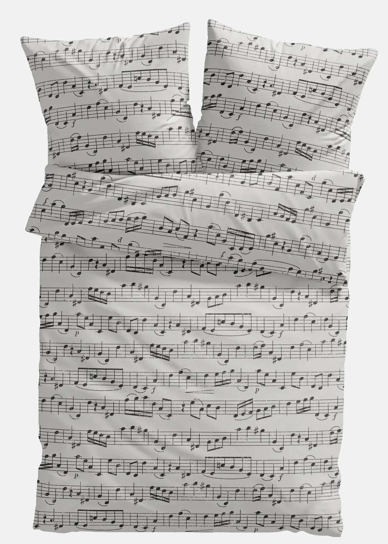 bonprix Chambre À Coucher·Parures De Lit|Parures De Lit|Parure de lit avec notes de musique