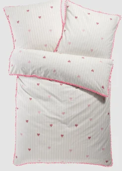 bonprix Parure de lit en linon avec pompons| Chambre À Coucher·Parures De Lit|Parures De Lit