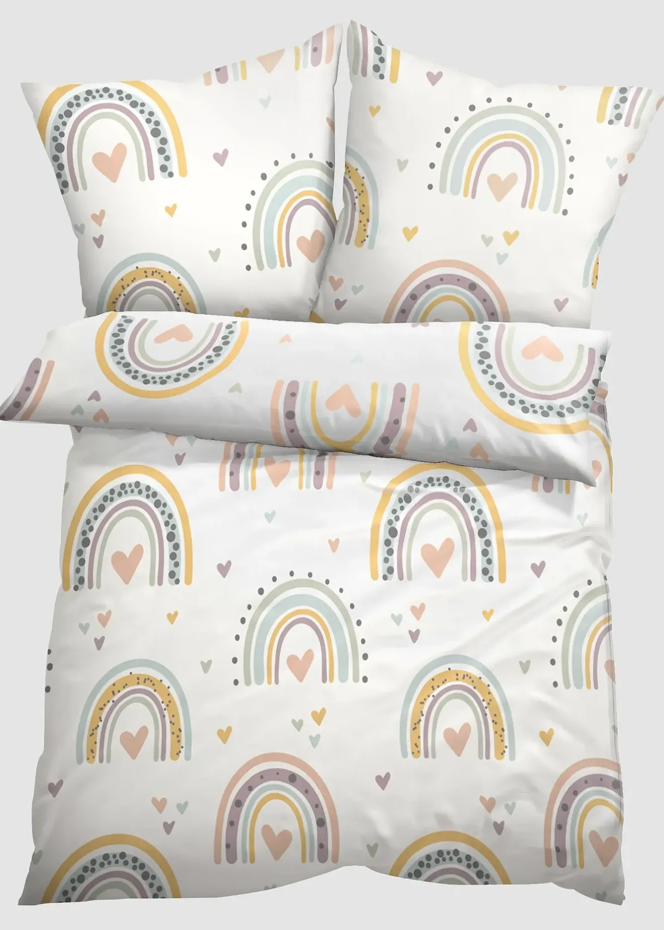 bonprix Parure de lit enfant avec arcs-en-ciel| Chambre À Coucher·Parures De Lit|Parures De Lit