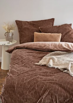 bonprix Chambre À Coucher·Parures De Lit|Parures De Lit|Parure de lit réversible et côtelée toucher cachemire