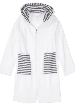 bonprix Peignoir de bain zippé en éponge|Femme Peignoirs