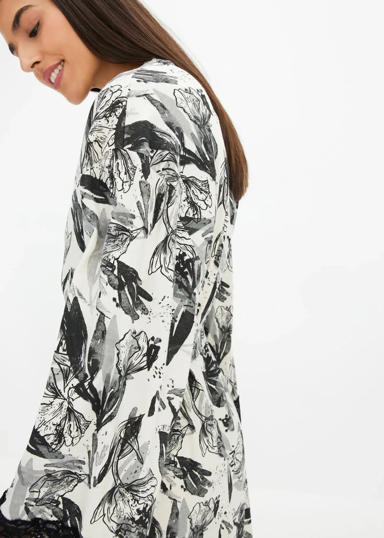 Femme bonprix Peignoirs|Peignoir kimono doux en viscose mélangée