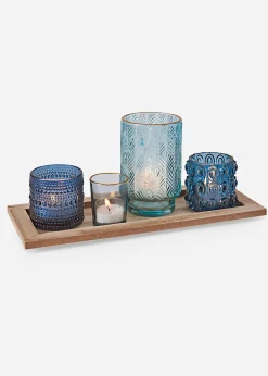 bonprix Salle À Manger·Décoration|Salon·Décoration|Plateau bougeoir avec 4 bougies chauffe-plat