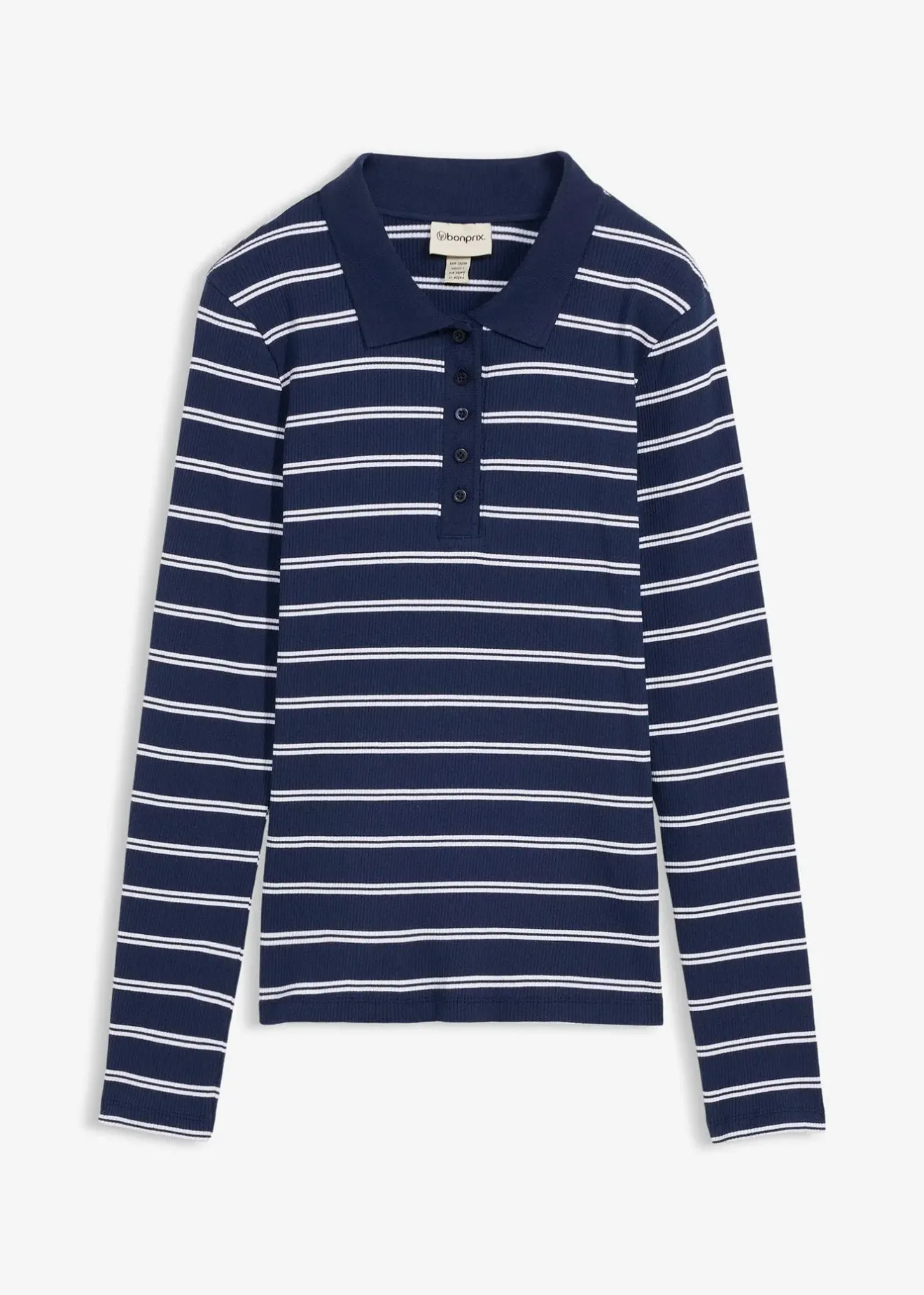 Femme bonprix T-Shirts & Tops|Polo côtelé