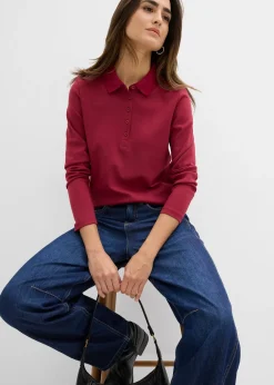 Femme bonprix Basiques|T-Shirts & Tops|Polo en coton épais