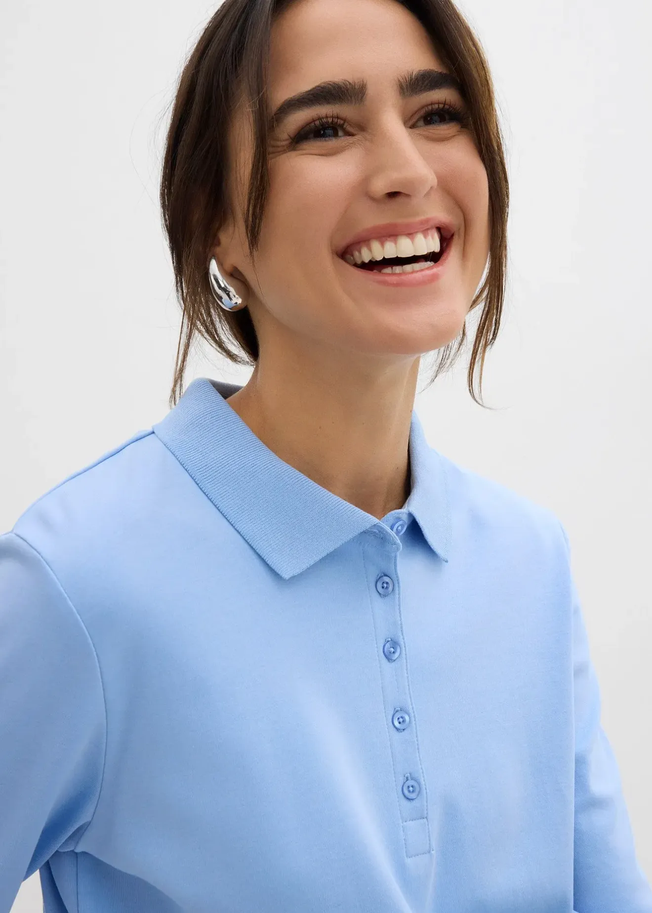 Femme bonprix Basiques|T-Shirts & Tops|Polo en coton épais