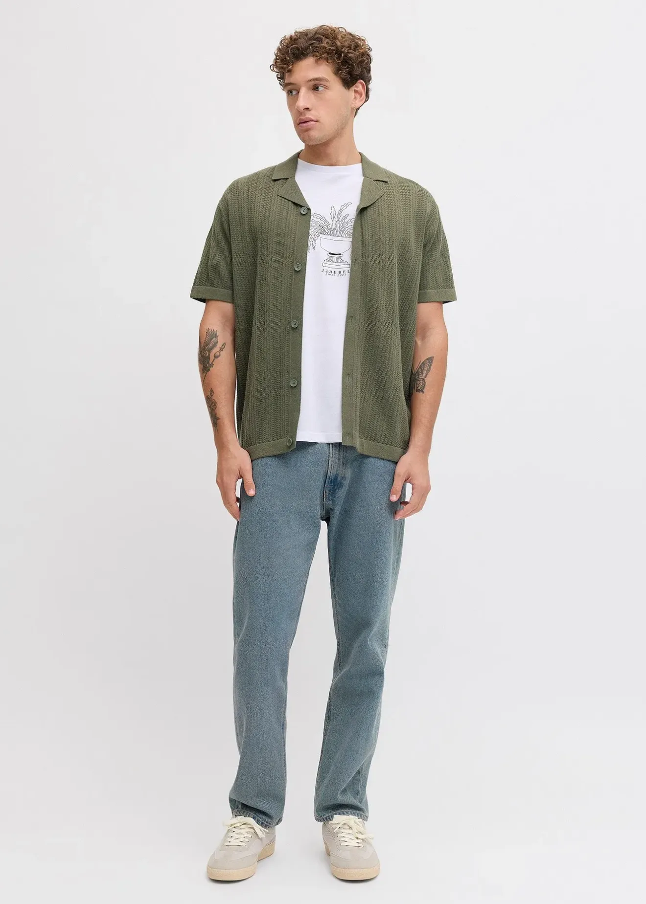 JJ REBEL Polo en maille|Homme Pulls & Gilets