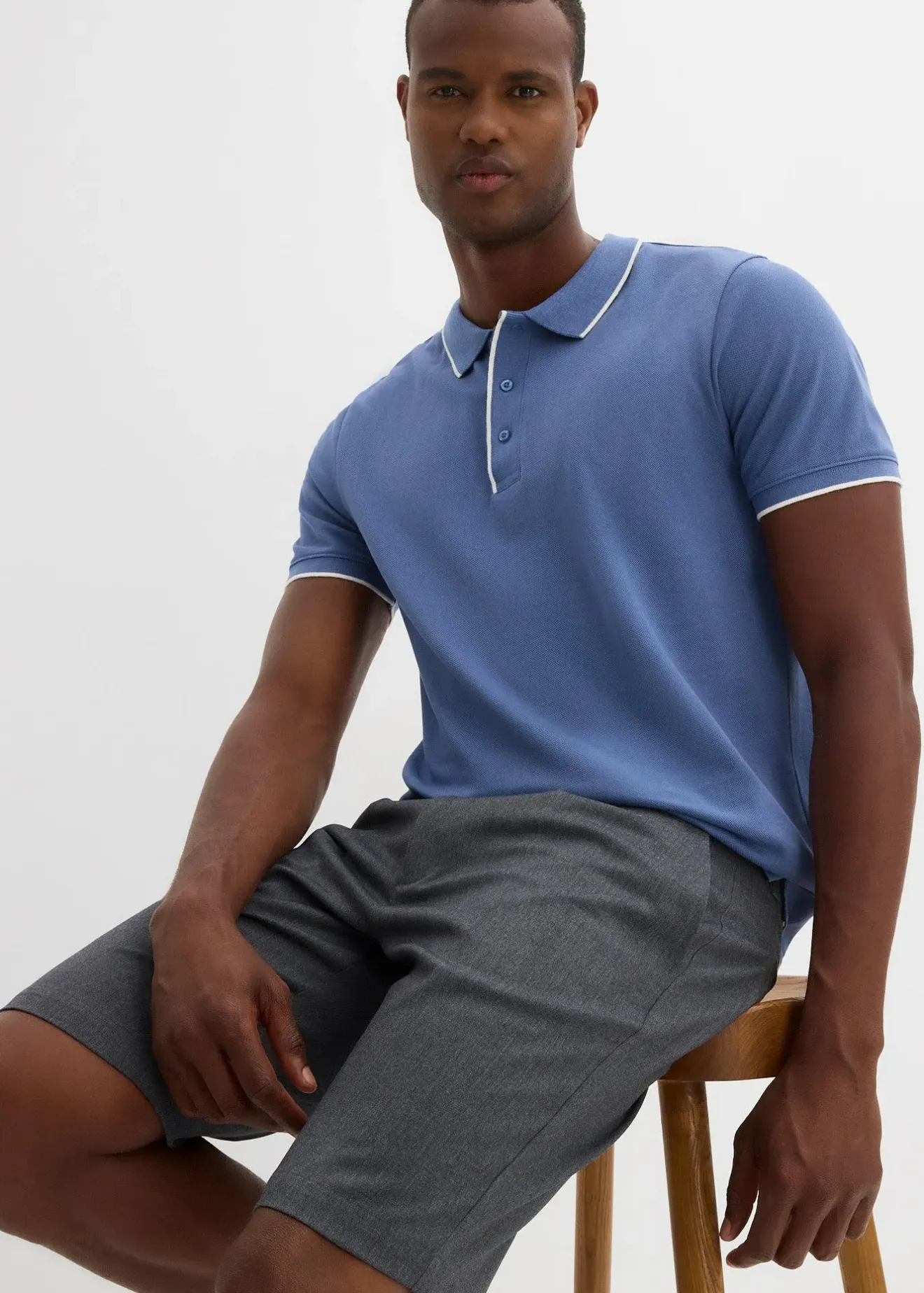 bonprix Polo en maille piquée, 100% coton|Homme T-Shirts & Polos