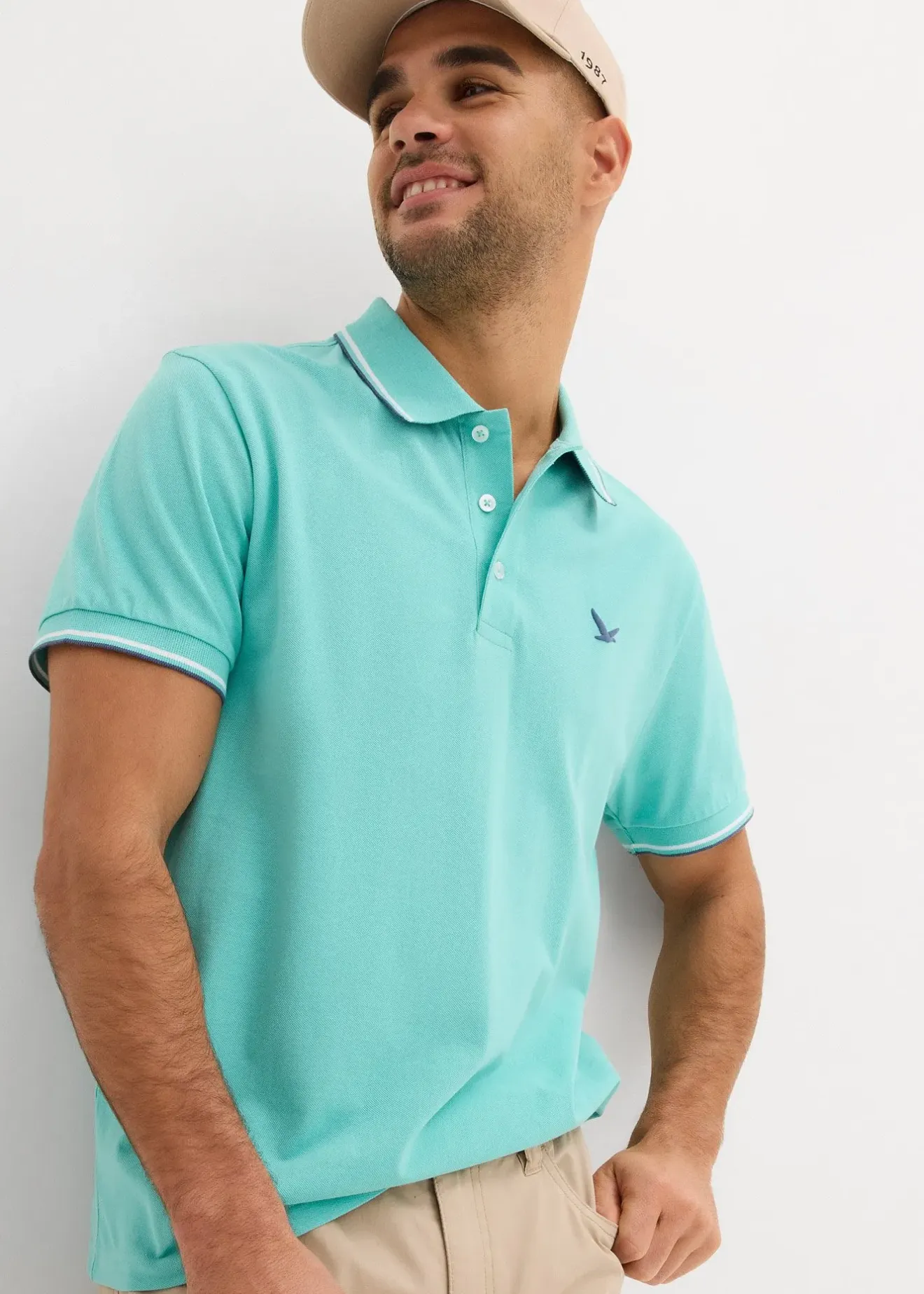 bonprix Polo en maille piquée 100% coton|Homme T-Shirts & Polos
