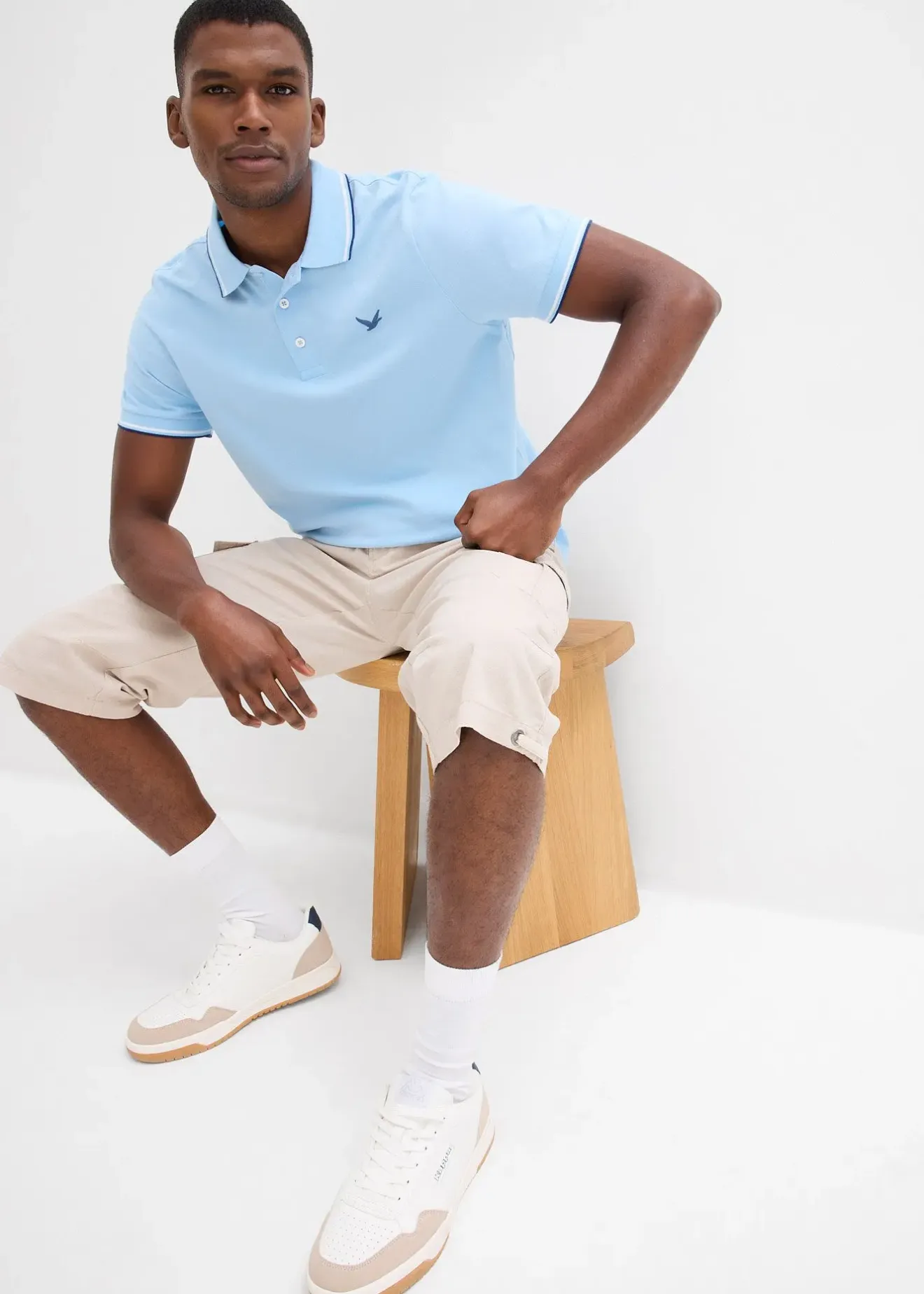 Homme bonprix T-Shirts & Polos|Polo en maille piquée 100% coton