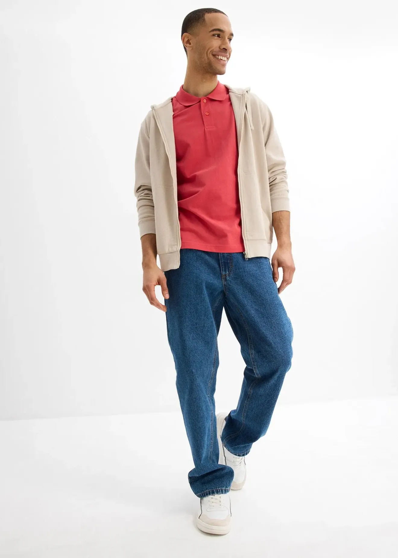 Homme bonprix T-Shirts & Polos|Polo en maille piquée 100% coton