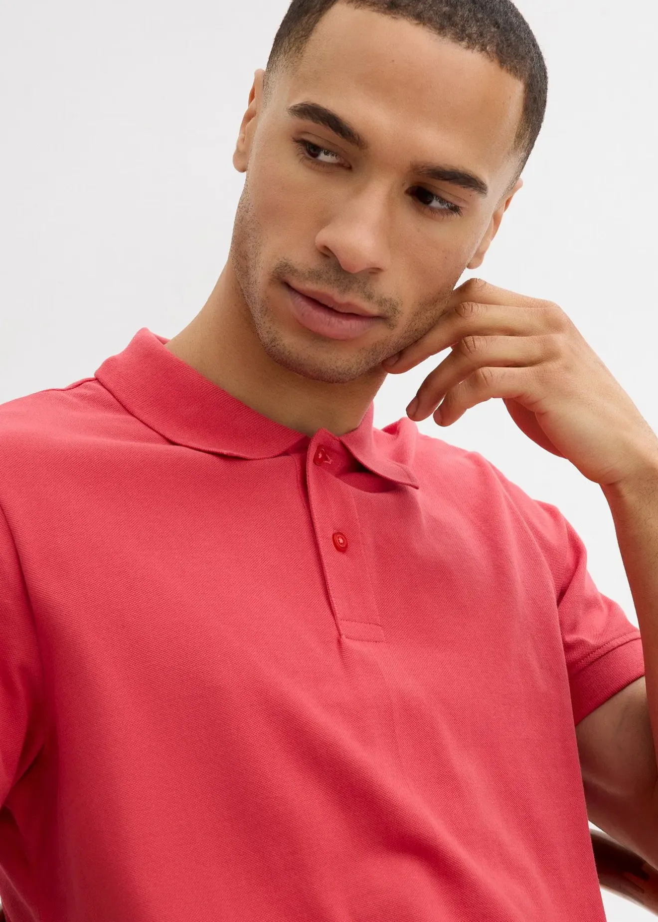 Homme bonprix T-Shirts & Polos|Polo en maille piquée 100% coton