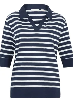 Femme bonprix T-Shirts & Tops|Polo en mélange coton-viscose
