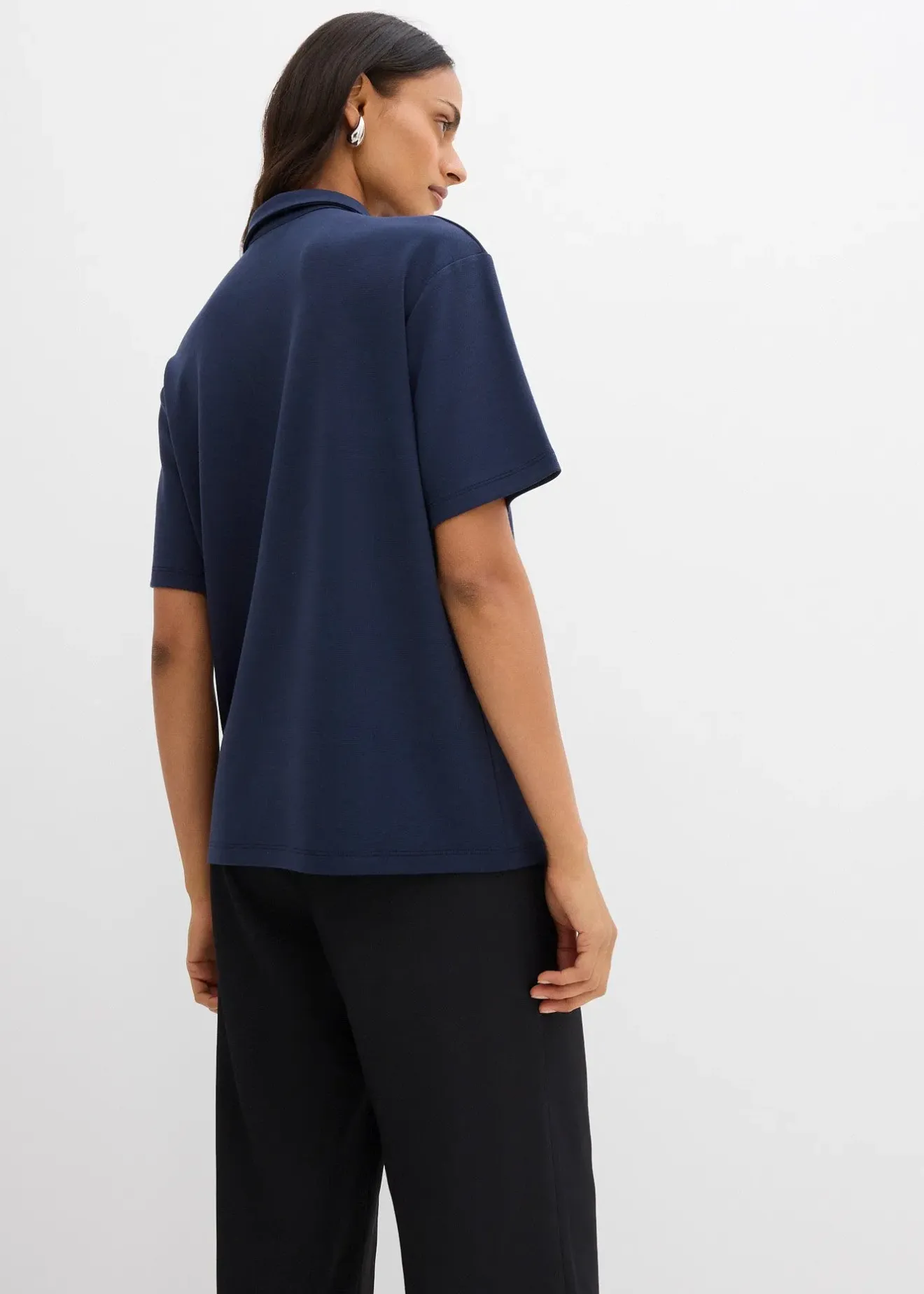 bonprix Polo en viscose mélangée|Femme T-Shirts & Tops