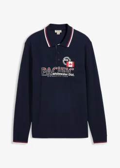 bonprix Polo manches longues en maille piquée 100% coton|Homme T-Shirts & Polos