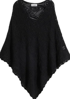 Femme bonprix Ponchos|Maille|Poncho aspect crochet
