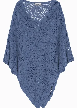 Femme bonprix Ponchos|Maille|Poncho en crochet
