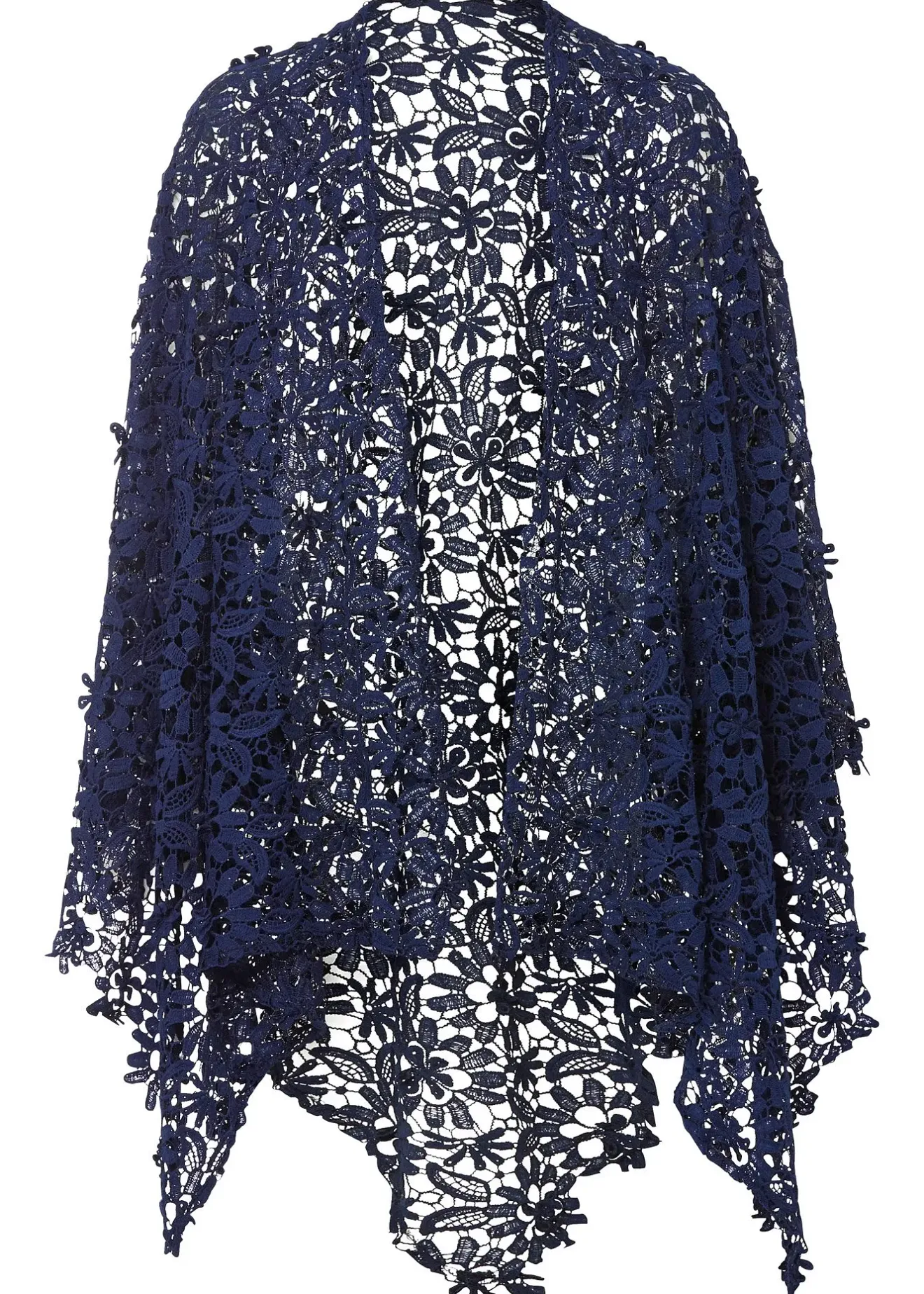 Femme bonprix Ponchos|Mode Festive|Poncho en dentelle au crochet