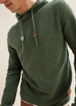 Homme bonprix Pulls & Gilets|Pull à capuche en fine maille