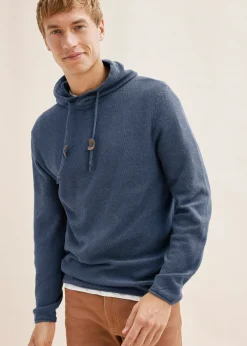 bonprix Pull à capuche en fine maille|Homme Pulls & Gilets