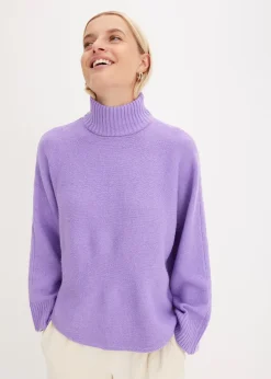 Femme bonprix Maille|Pulls & Gilets|Pull à col montant