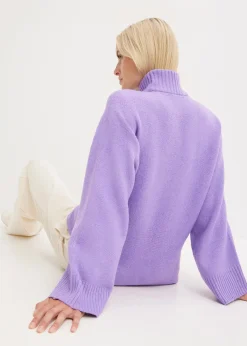 Femme bonprix Maille|Pulls & Gilets|Pull à col montant