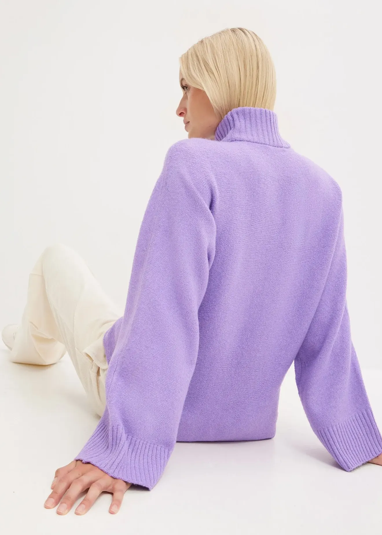 Femme bonprix Maille|Pulls & Gilets|Pull à col montant