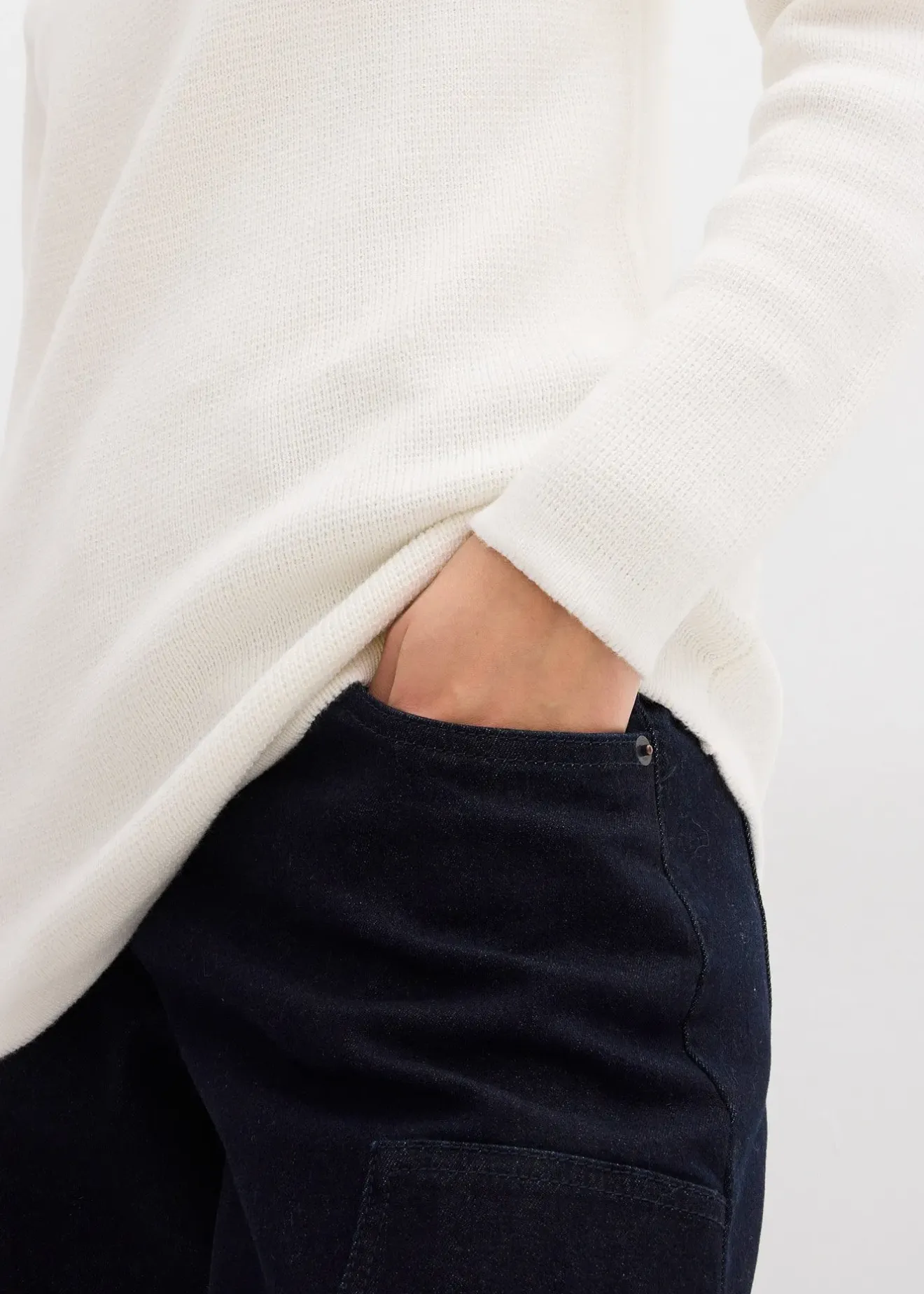 bonprix Pull à col montant|Femme Maille|Basiques