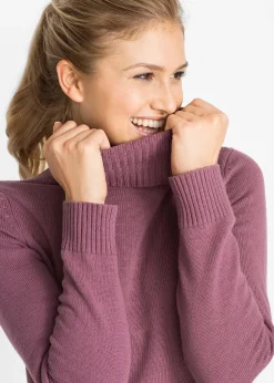 Femme bonprix Maille|Pulls & Gilets|Pull à col roulé