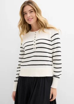 bonprix Pull 100% coton|Femme Maille|Pulls & Gilets