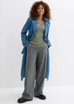 bonprix Pull à empiècement dentelle|Femme Maille|Pulls & Gilets