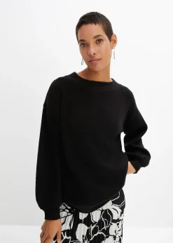 bonprix Pull à manches ballon|Femme Maille|Pulls & Gilets