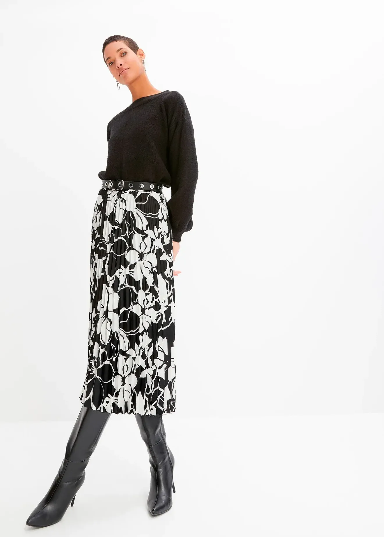 bonprix Pull à manches ballon|Femme Maille|Pulls & Gilets