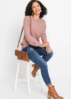 bonprix Pull à manches ballon|Femme Maille|Pulls & Gilets