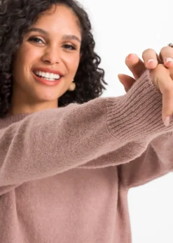 bonprix Pull à manches ballon|Femme Maille|Pulls & Gilets