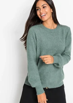 bonprix Pull à manches ballon|Femme Maille|Pulls & Gilets