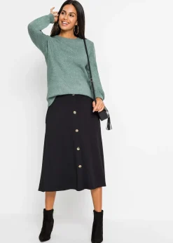 bonprix Pull à manches ballon|Femme Maille|Pulls & Gilets